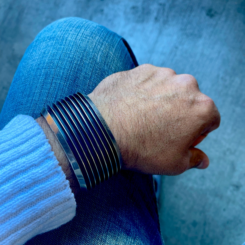 Solid Silver Wide Cuff Bracelet